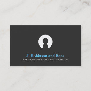 Key Hole Logo Business Card