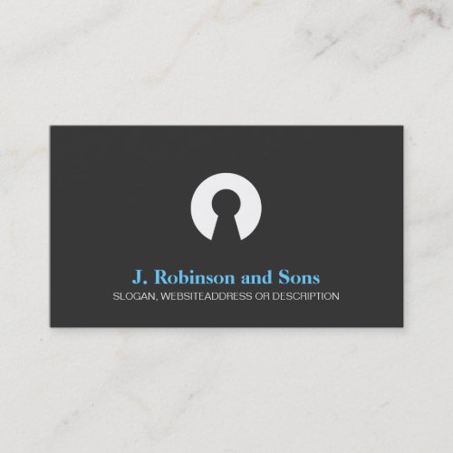 Key Hole Logo Business Card