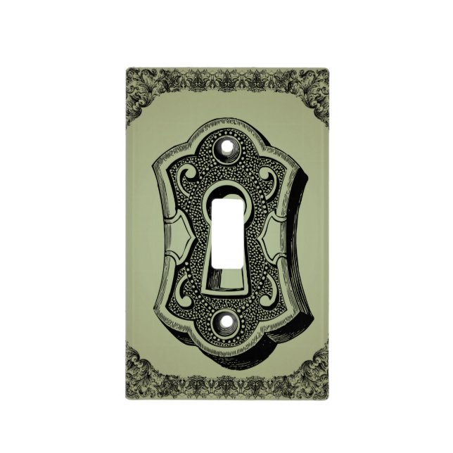 Key Hole Vintage Steampunk Light Switch Cover (Front)