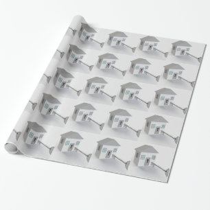 Key Home, Real Estate Agent, Selling Wrapping Paper