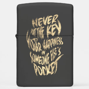 Key in The Pocket  Zippo Lighter