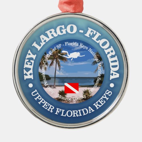 Key Largo C Metal Ornament