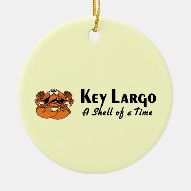 Key Largo Ceramic Ornament (Front)