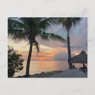 Key Largo, FL sunset Postcard