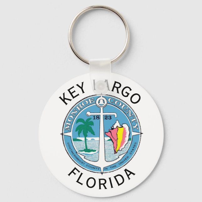 Key Largo - Florida Keys Keychain (Front)