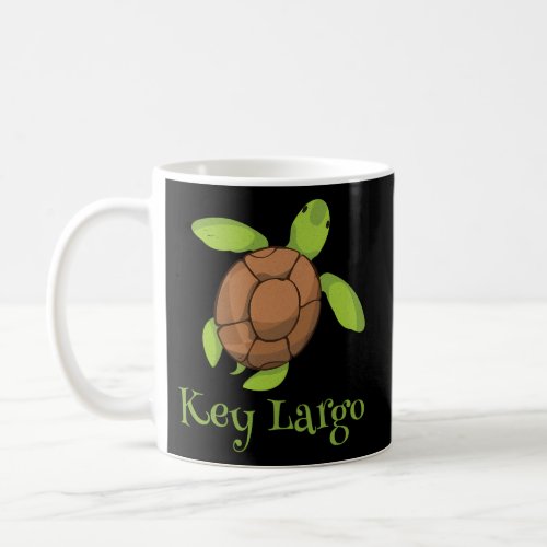 Key Largo Florida Keys Whimsy Sea Turtle Coffee Mug