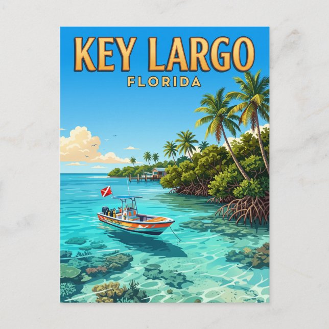 Key Largo Florida Postcard (Front)