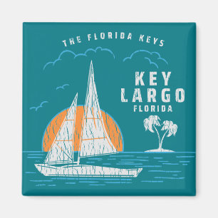 Key Largo Florida Sailing Magnet