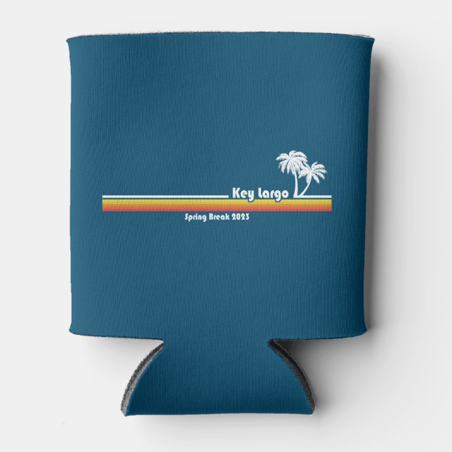 Key Largo Florida Spring Break 2023 Can Cooler (Front)