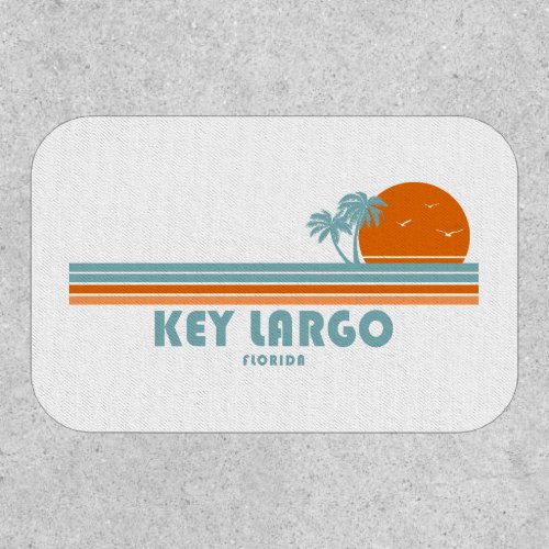 Key Largo Florida Sun Palm Trees Patch