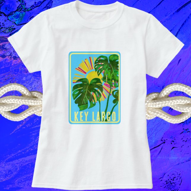 Key Largo Florida Sunshine Tropical Vacation T-Shirt (Creator Uploaded)
