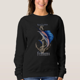 Key Largo Florida Swordfish Marlin Ocean Fishing Sweatshirt