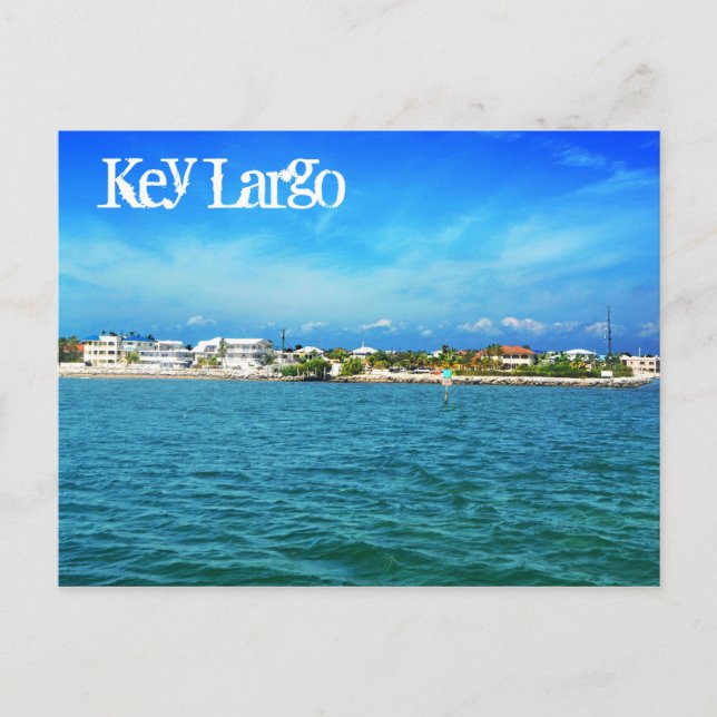 Key Largo, Florida, U.S.A. Postcard (Front)
