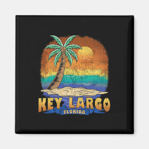 Key Largo Florida Vintage Distressed Souvenir Magnet