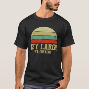 KEY-LARGO FLORIDA Vintage Retro Sunset T-Shirt