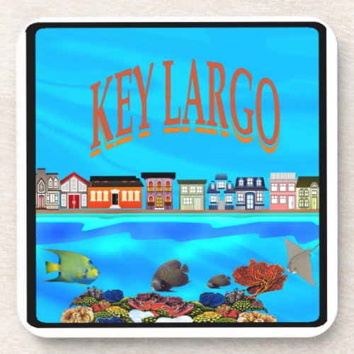 Key Largo now Beverage Coaster
