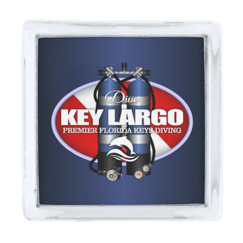 Key Largo ST Silver Finish Lapel Pin