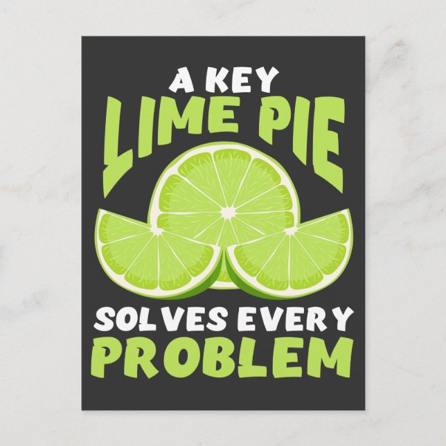 Key Lime Pie Lover Gift for Dessert Foodie Postcard (Front)