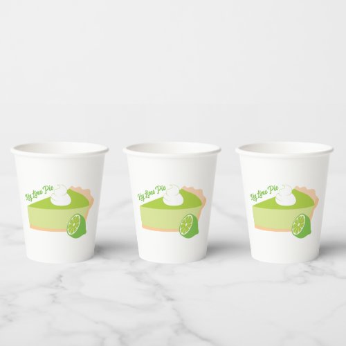 Key Lime Pie Paper Cups