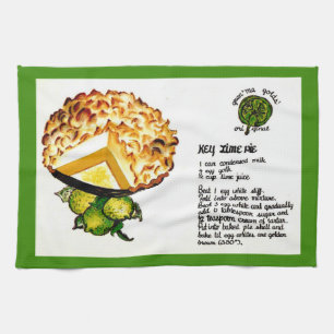 Key Lime Pie Recipe Kitchen Towel