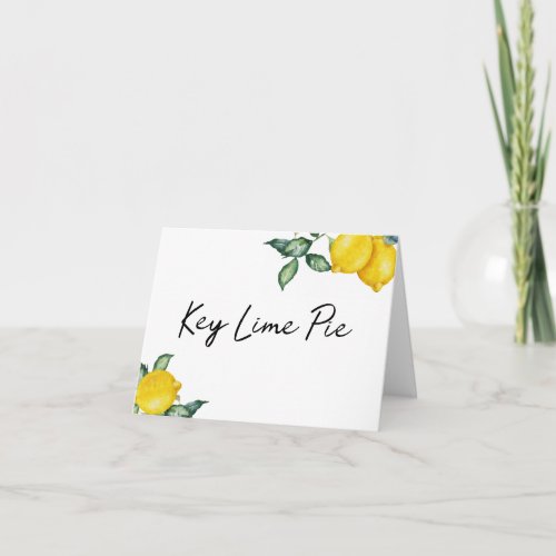 Key lime Pie sign Card