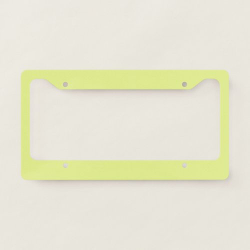 Key Lime Solid Color License Plate Frame
