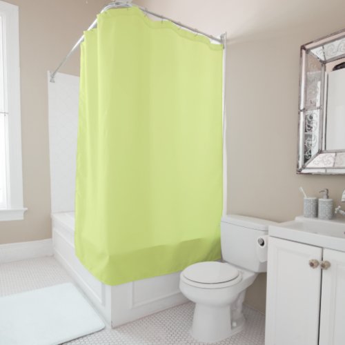 Key Lime Solid Color Shower Curtain