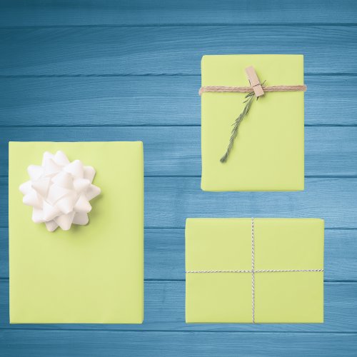 Key Lime Solid Color Wrapping Paper Sheets