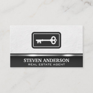 Key Logo Real Estate Business Card