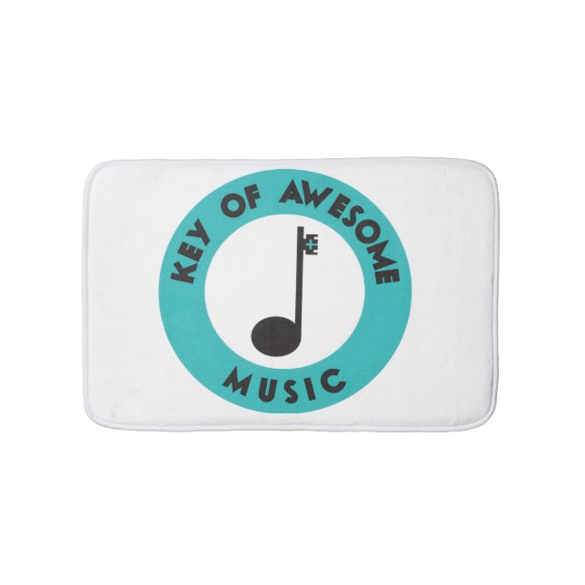 Key of Awesome Music Bath Mat (Front)