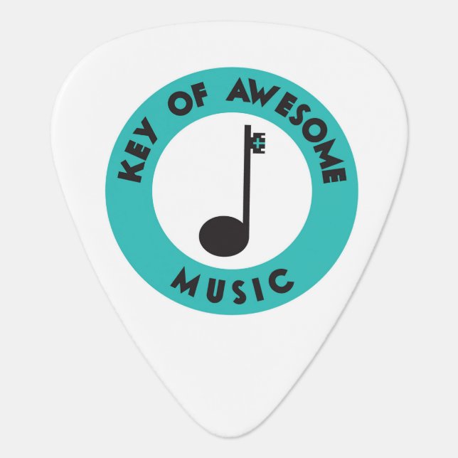 Key of Awesome Music Guitar Pick (Front)