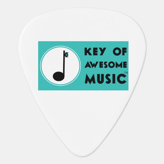 Key of Awesome Music Guitar Pick (Front)