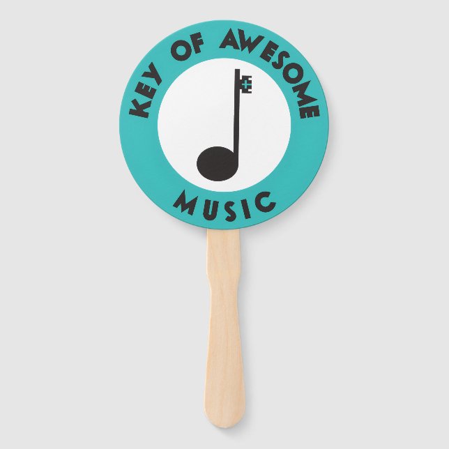 Key of Awesome Music Handfan Hand Fan (Front)