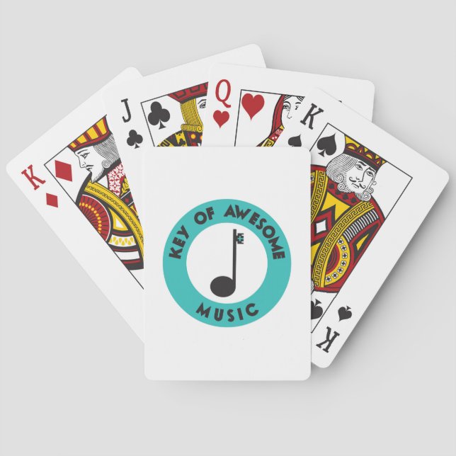 Key of Awesome Music Playing Cards (Back)