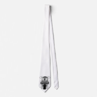 "Key of Life (Ankh)" in Chrome Neck Tie