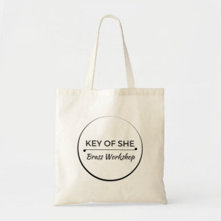 Key of She Brass Logo Tote Bag