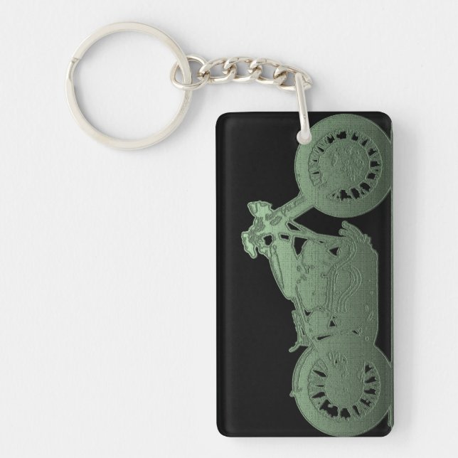 Key of the Motorcyclist Keychain (Front)