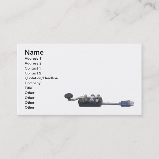 Customizable Key Online Communication Business Cards
