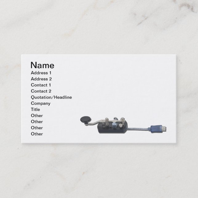 Key Online Communication Business Card (Front)