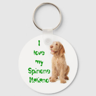 Key ring - "I love my Spinone Italiano".