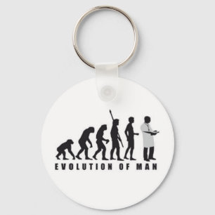 Key ring of evolution of the man to doctor