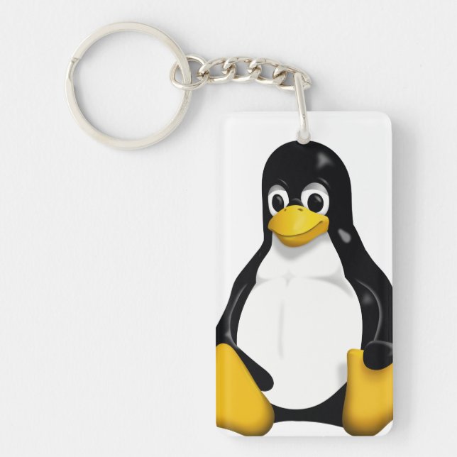 Key ring of Linux/TUX (Front)