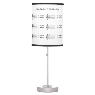 Key Signatures & Relative Keys Music Theory  Table Lamp