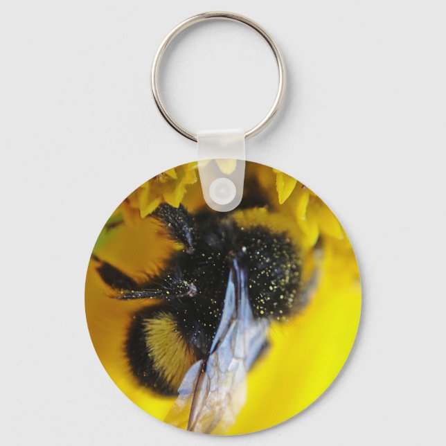 Key supporter large bumblebee keychain (Front)
