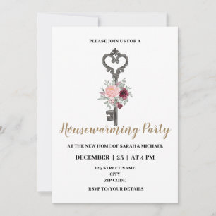 Key Themed Housewarming Party Invitation