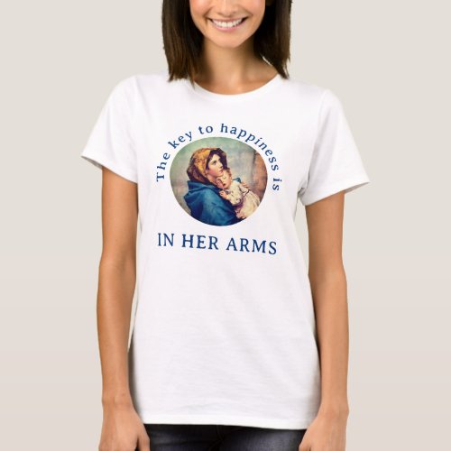 Key to Happiness Catholic T_Shirt