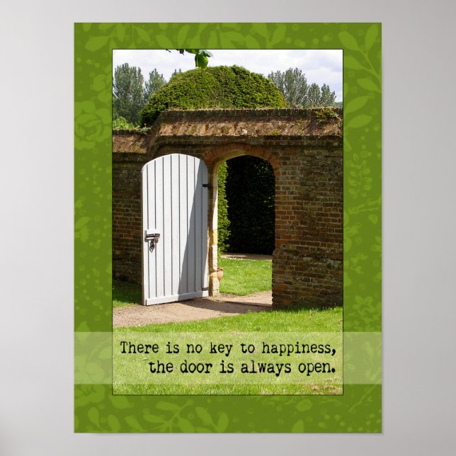 Key To Happiness door photography Poster (Front)