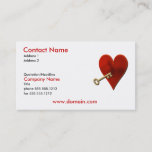 Key to Heart Business Card