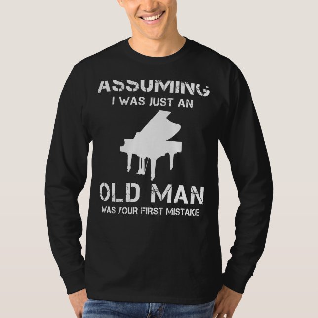 Key to Laughter: Piano Tee that Strikes Humorous C (Front)