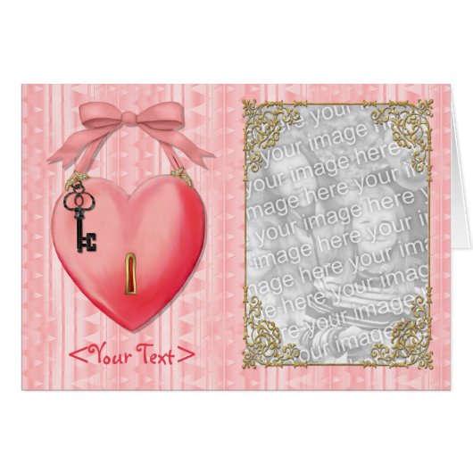 Key To My Heart Card (Front Horizontal)
